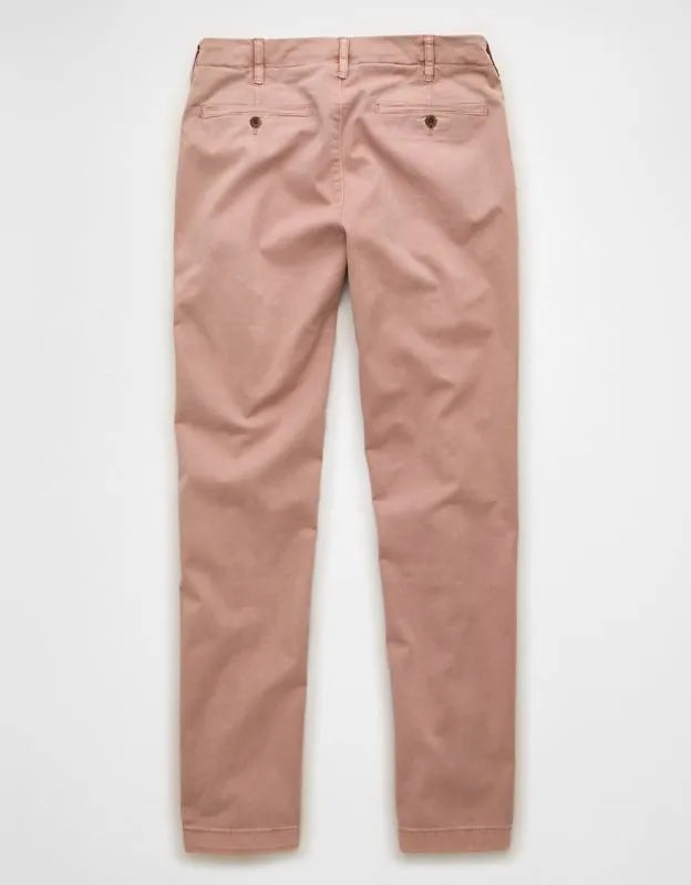 AE Flex Slim Straight Lived-In Khaki Pant