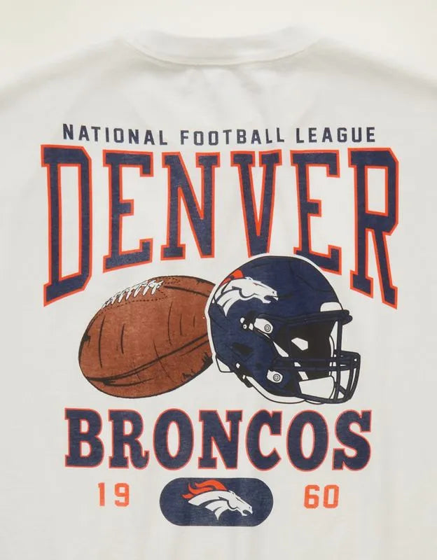 NFL Boxy Fit Denver Broncos Graphic T-Shirt