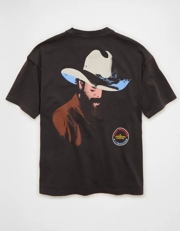 AE Boxy Fit Post Malone Graphic T-Shirt