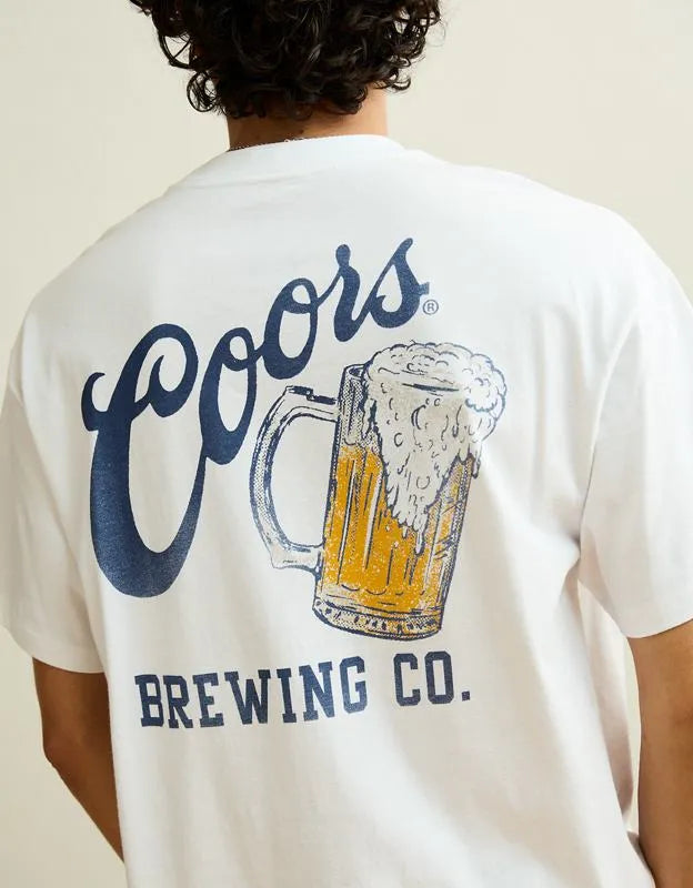 AE Boxy Fit Coors Graphic T-Shirt