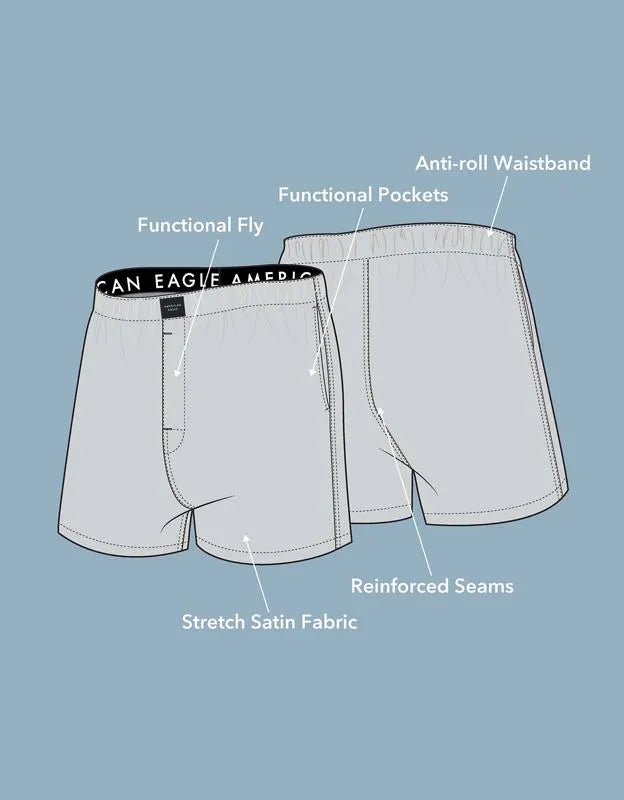AEO Men's Striped Poplin Pocket Boxer Short