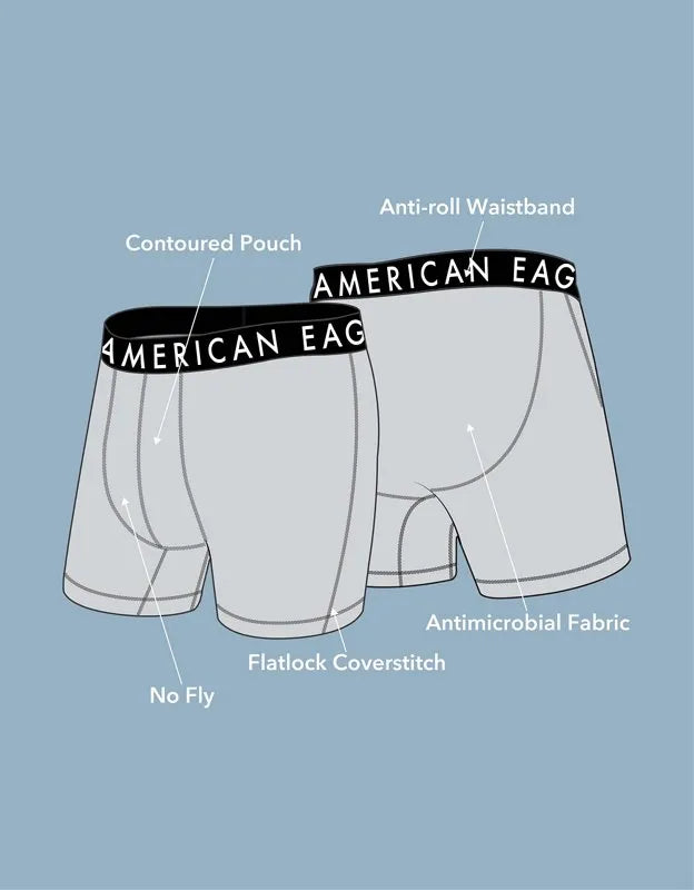 AEO Men's American Flag 6" Flex Boxer Brief