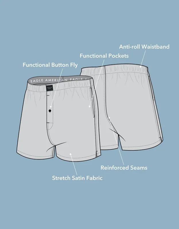 AEO Men's Halloween Satin Pocket Boxer Short