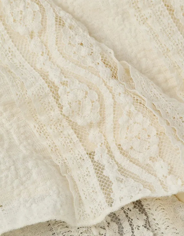 AE Mid-Rise Lace Midi Skirt