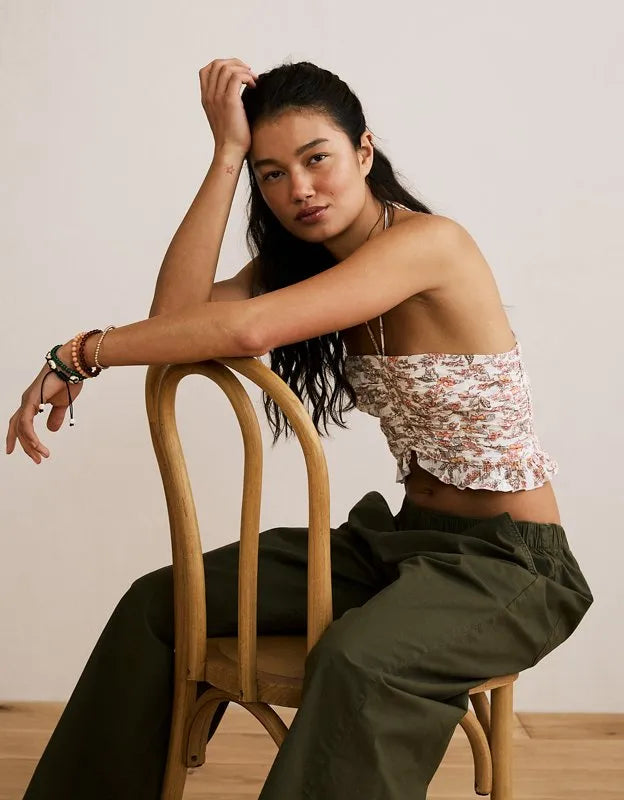 AE Cropped Ruched Cami