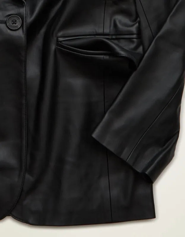 AE Vegan Leather Blazer