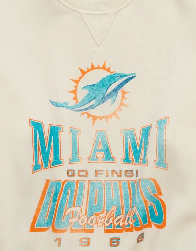 NFL Miami Dolphins Crew Neck Sweatshirt