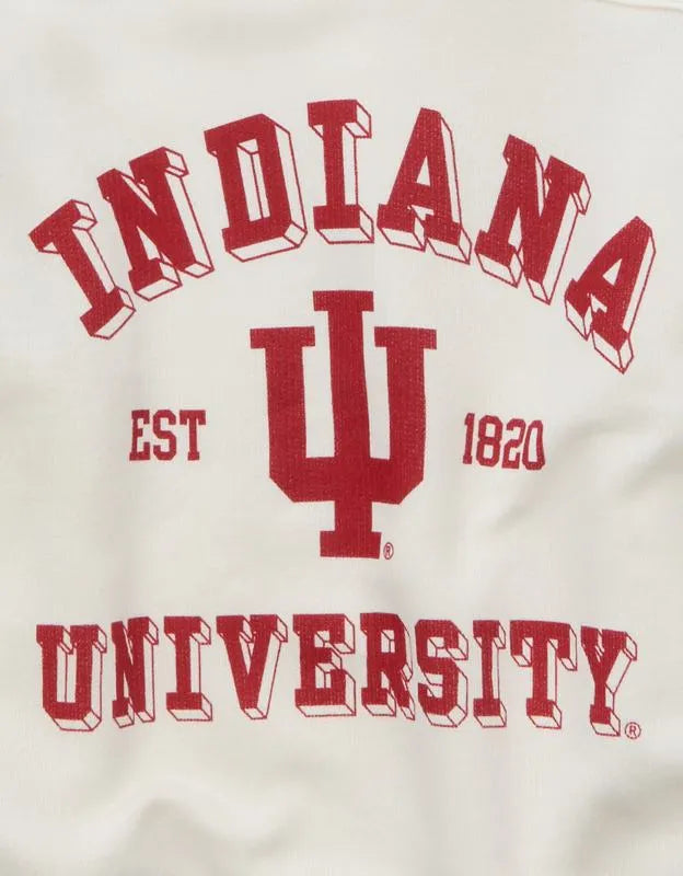 AE Indiana Hoosiers V-Neck Graphic Sweatshirt