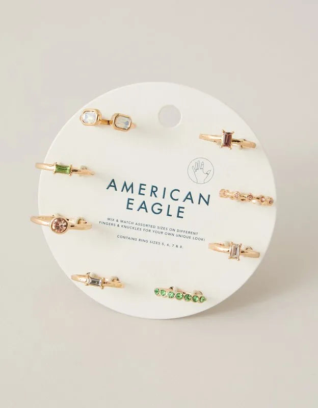 AE Delicate Rings 8-Pack