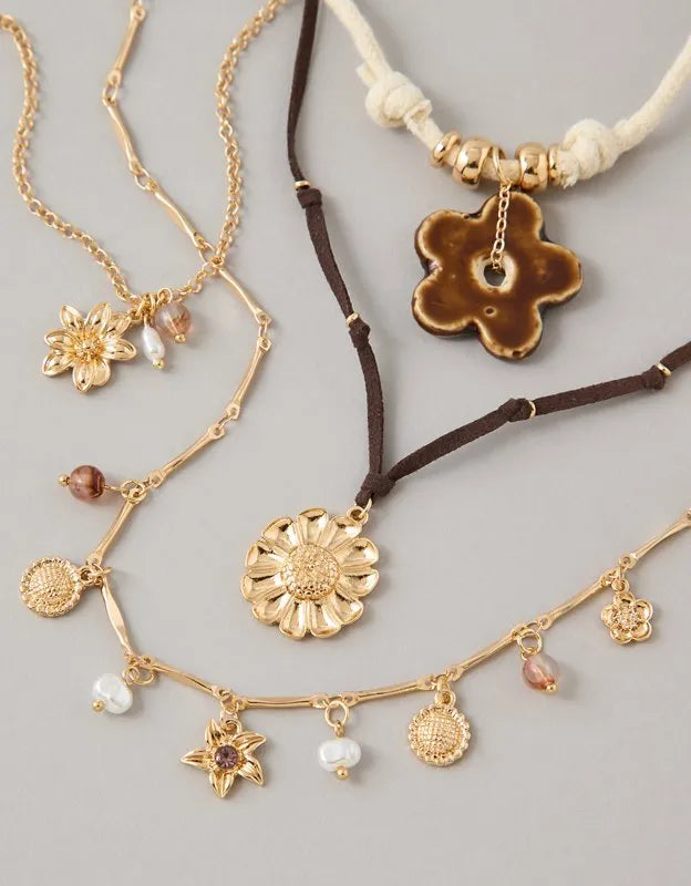 AE Corded Charm Necklaces 4-Pack
