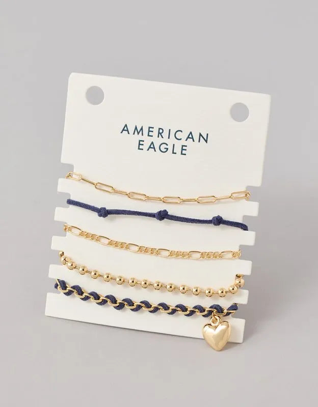 AE Assorted Chain Bracelet 5-Pack