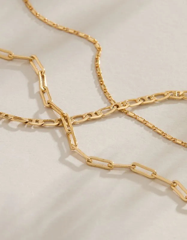 AE Keepers Collection 14K Gold Plated Bracelet 3-Pack