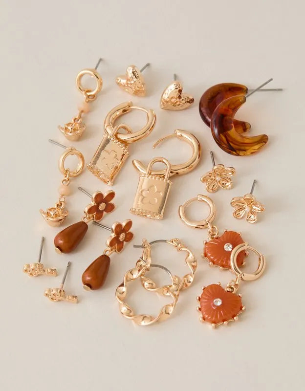 AEO Terracotta Earrings 9-Pack