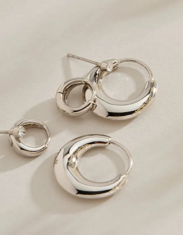 AE Keepers Collection Platinum Plated Earrings 3-Pack