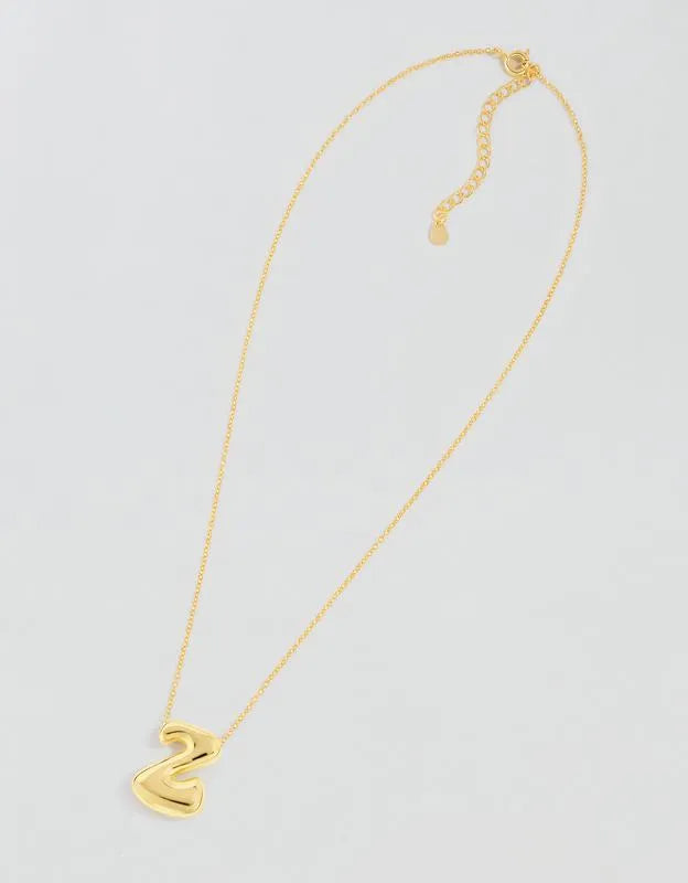 Athra Bubble Letter Necklace