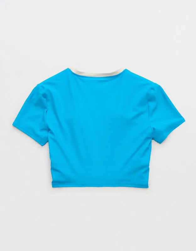 Aerie Crop Tee Bikini Top