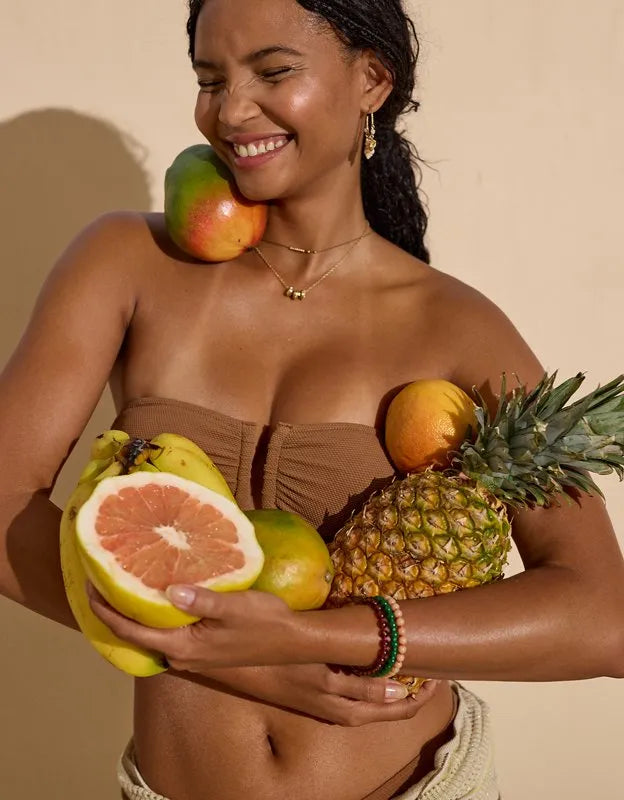 Aerie Pique Bandeau Bikini Top