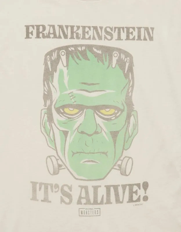 AE Oversized Frankenstein Halloween Graphic T-Shirt