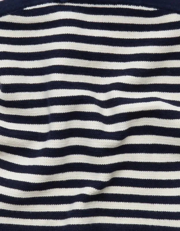 AE Fitted Tie-Front Sweater Tube Top