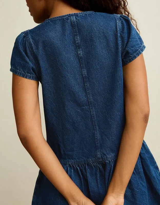 AE Short-Sleeve Peplum Mini Dress
