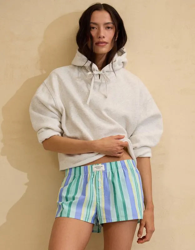 AE Everyday Luxe Cut-Off Hoodie