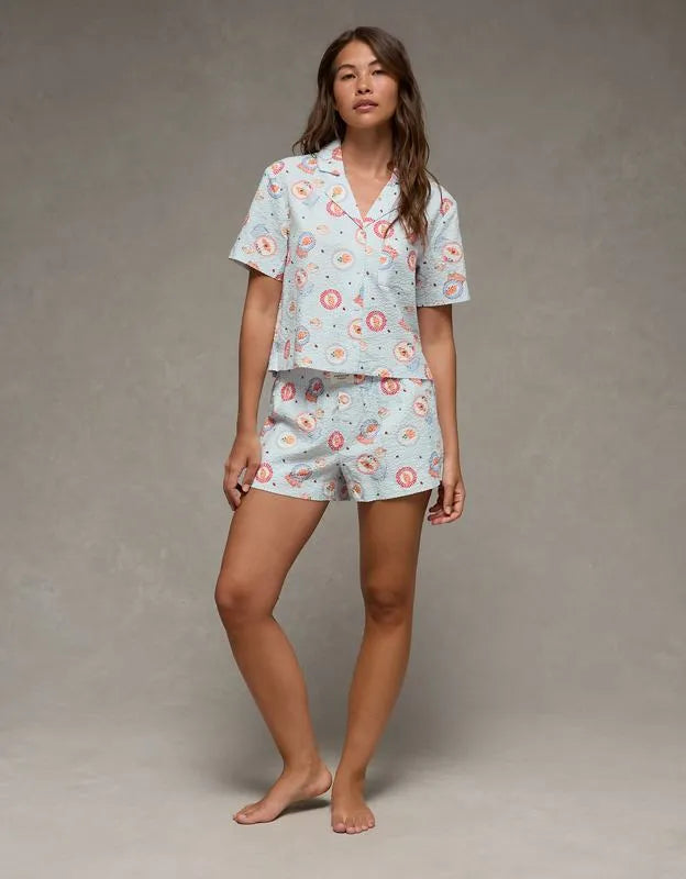 AE Seersucker PJ Shorts
