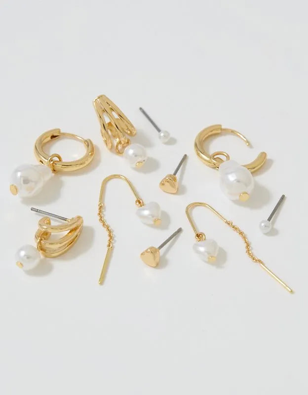 Aerie Pearl Earring 5-Pack