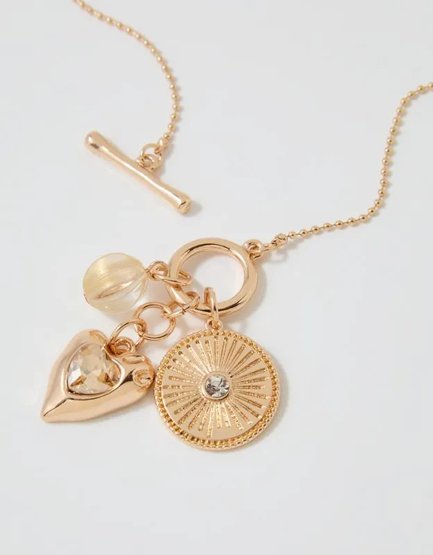 Aerie Long Charm Pendant Necklace