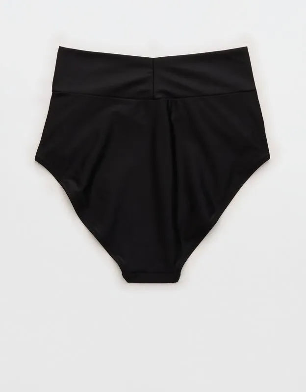 Aerie High Rise Full Coverage Crossover Bikini Bottom