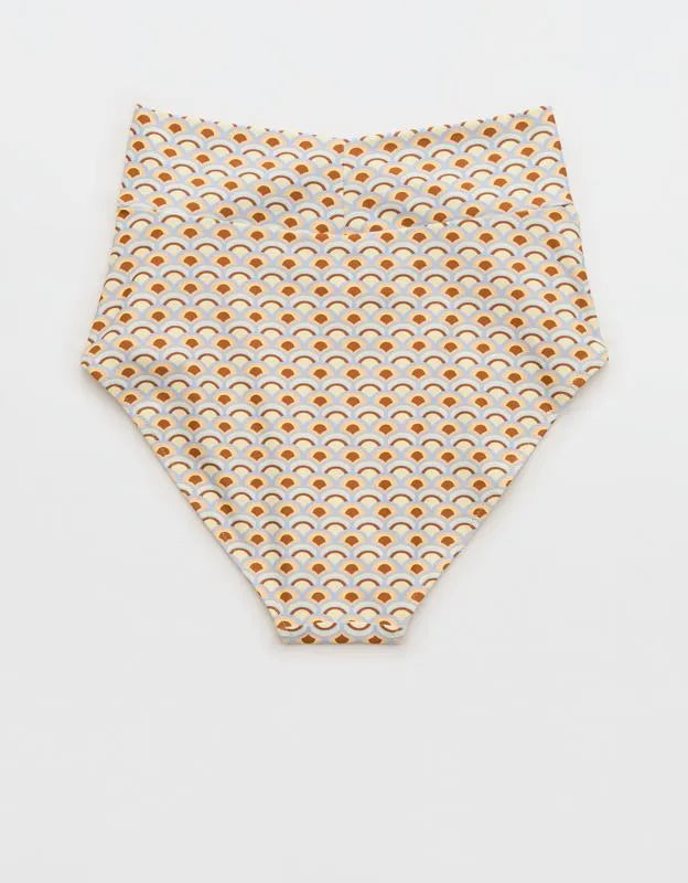 Aerie High Rise Full Coverage Crossover Bikini Bottom