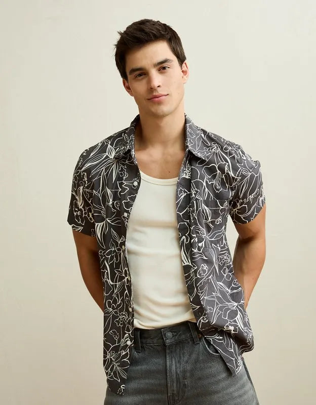 AE Slim Fit Button-Up Shirt