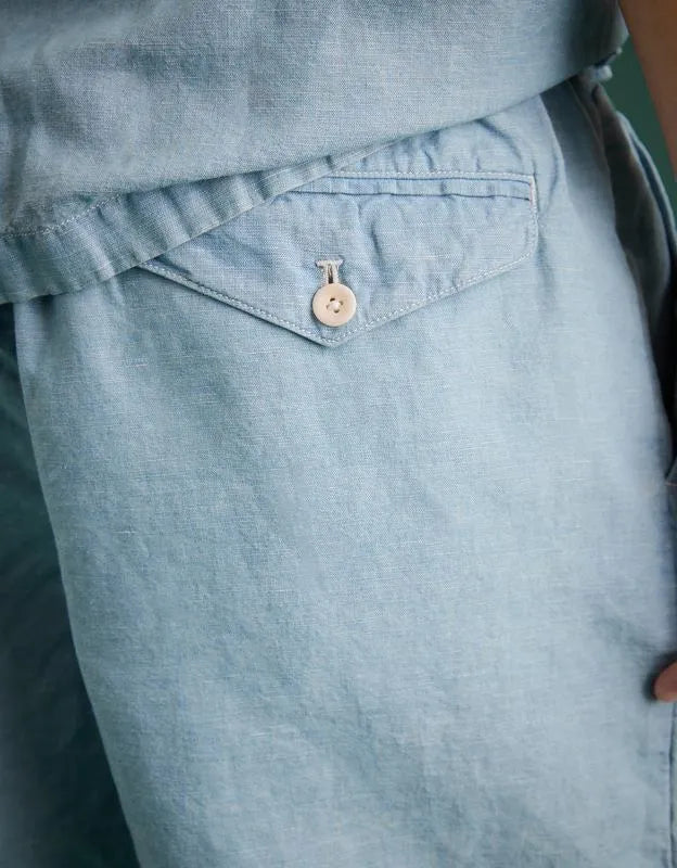 AE77 Premium Chambray Pull-On Short
