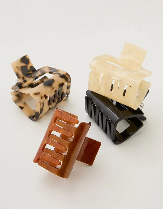 Aerie Square Claw Clip 4-Pack