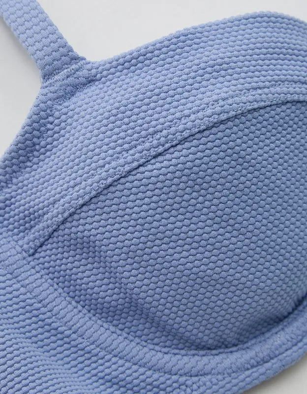 Aerie Pique Unlined Underwire Bikini Top