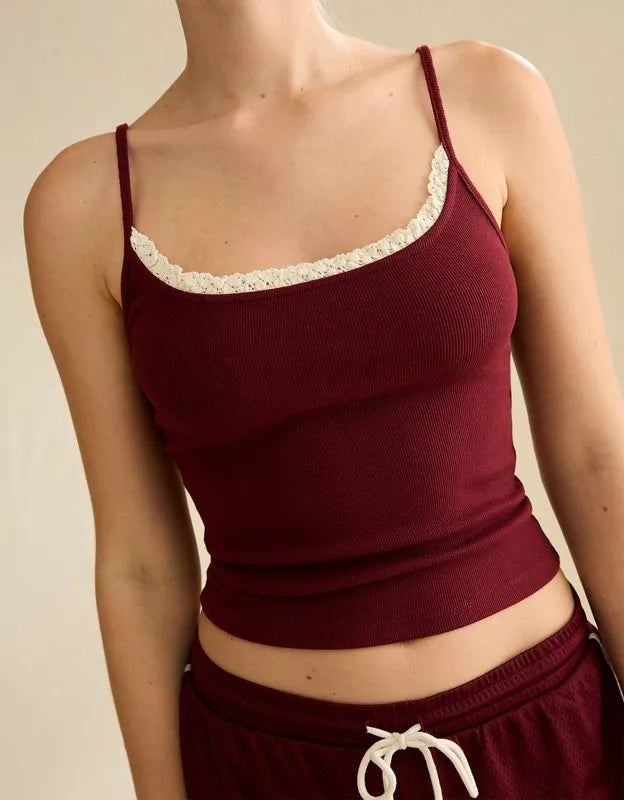 AE Main Squeeze Lace-Trim Cami