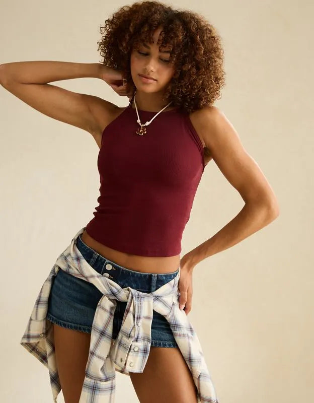 AE Strappy-Go-Lucky Boatneck Tank Top