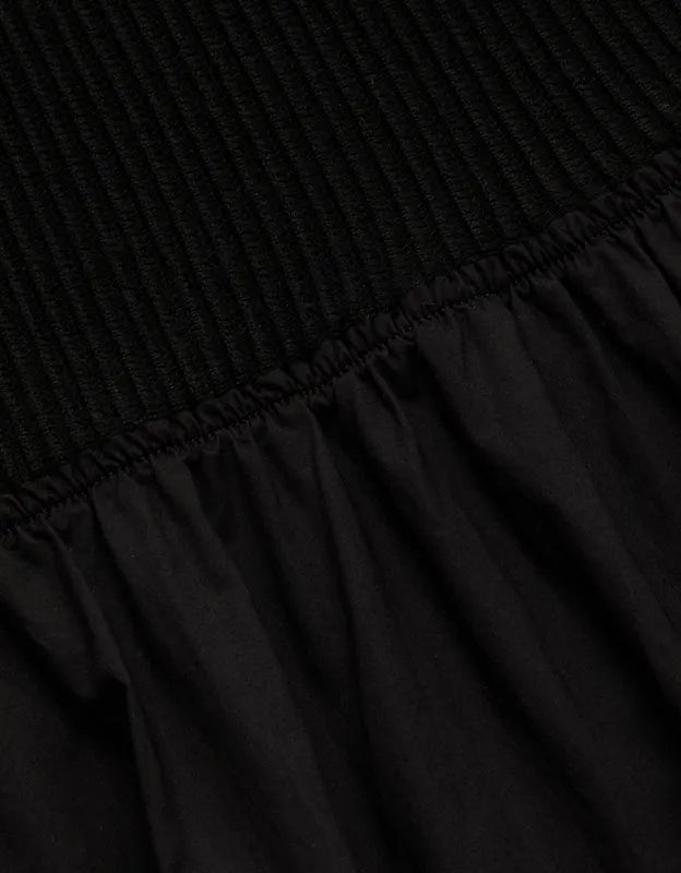AE77 Premium Mixed Media Midi Dress