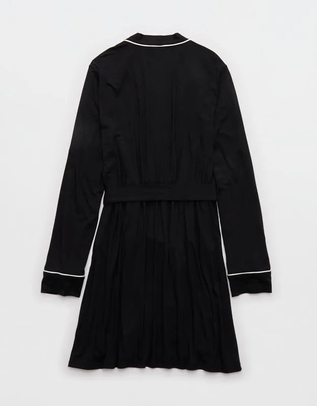 OVERSLEPT by Aerie Real Soft® Piping Robe