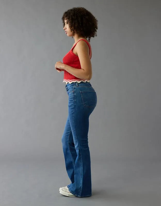 AE Curvy Super High-Waisted Flare Jean