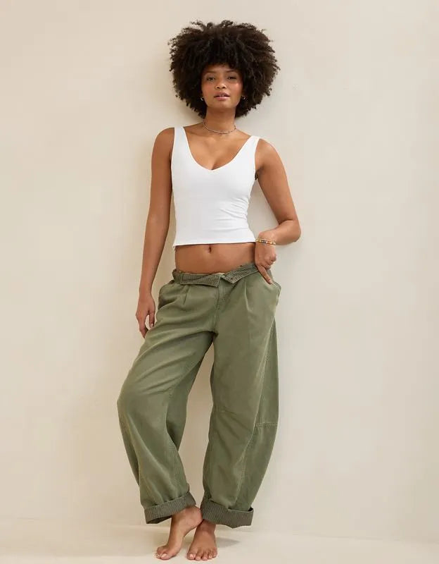 Aerie Double V-Neck Braless Tank Top