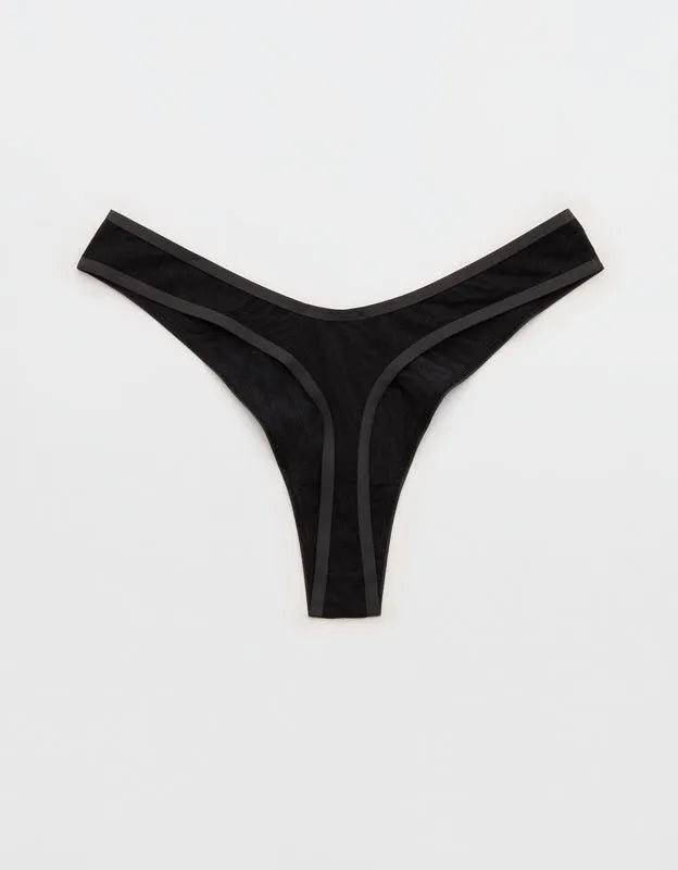 Superchill Cotton Zebra Jacquard Thong Underwear