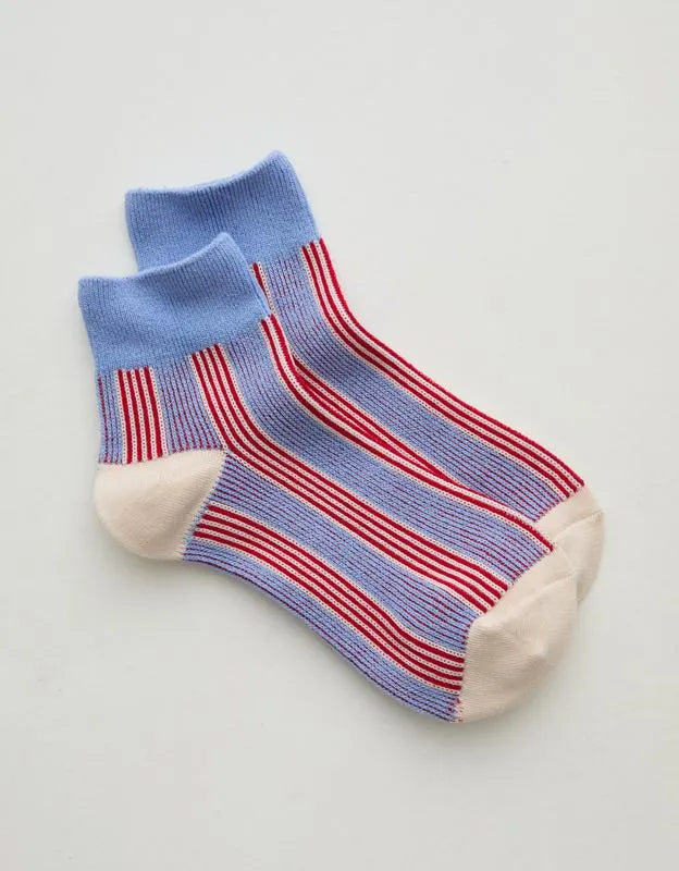 Aerie Striped Quarter Socks
