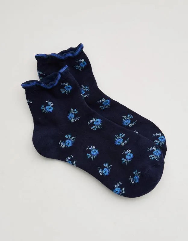Aerie Mini Ruffle Quarter Socks