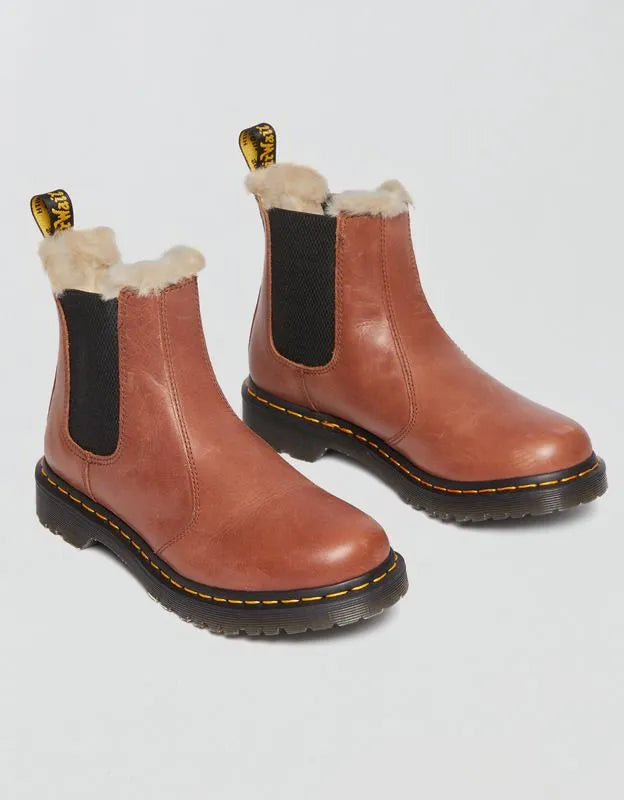Dr. Martens Leonore Faux Fur-Lined Chelsea Boots