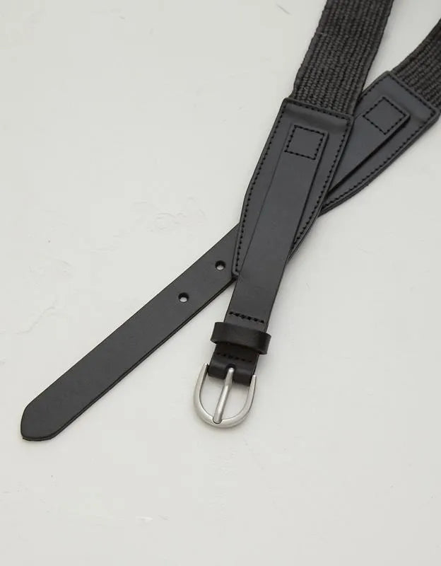 AE77 Premium Raffia Leather Belt