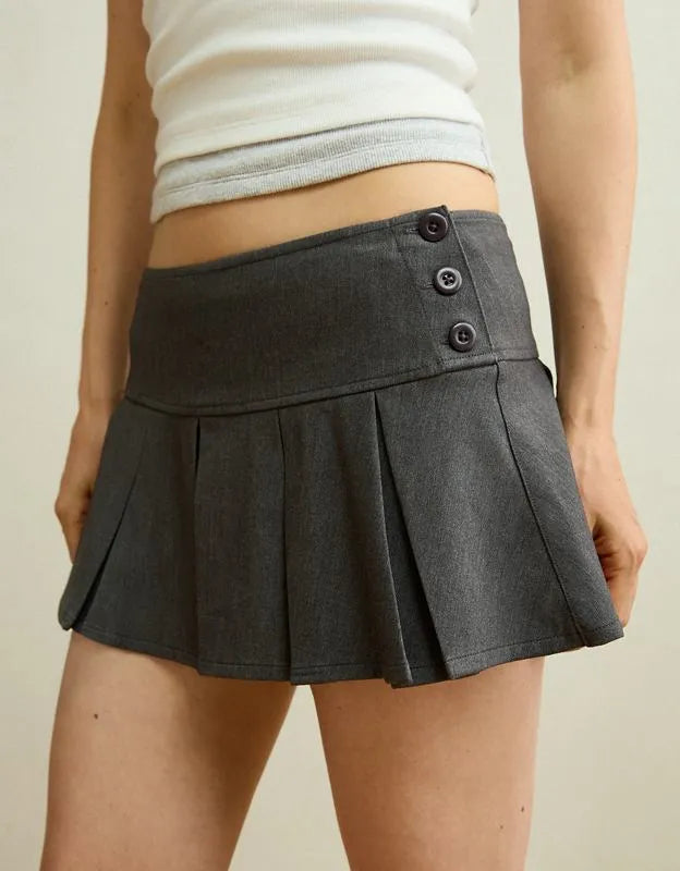 AE Super Low-Rise Pleated Micro Skirt