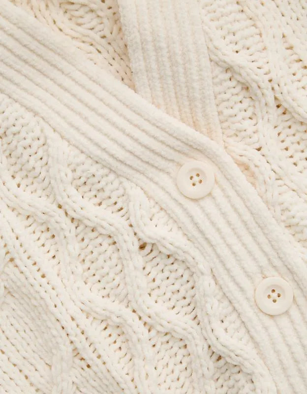Aerie Oversized Cable Cardigan