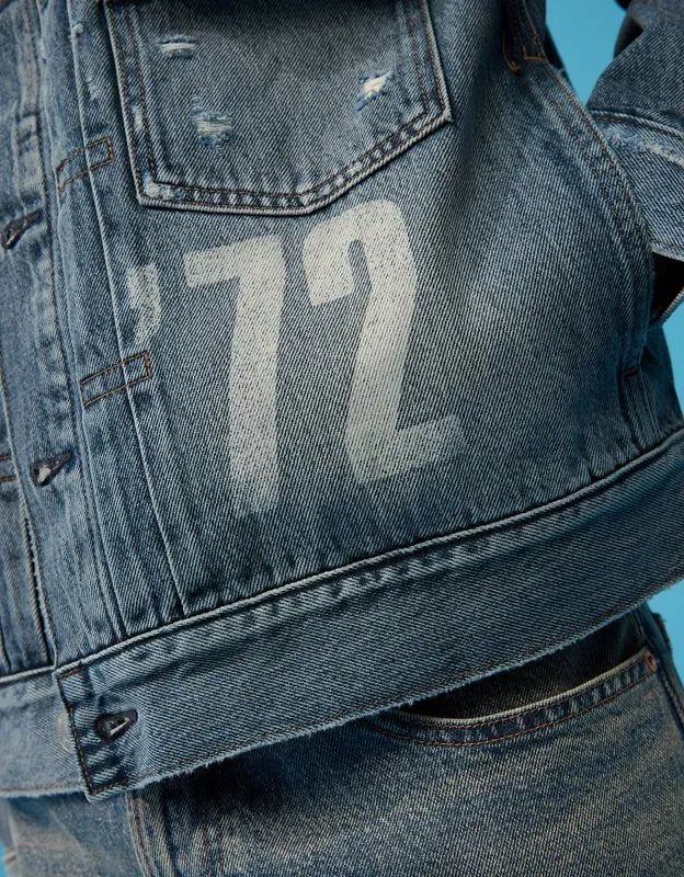 AE | Smiley® Denim Trucker Jacket