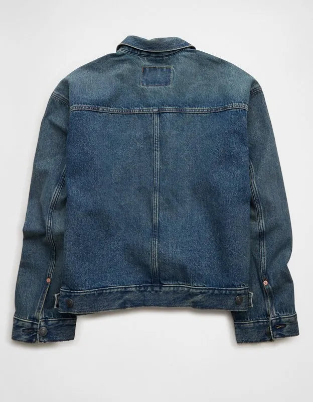 AE Relaxed Fit Denim Utility Jacket
