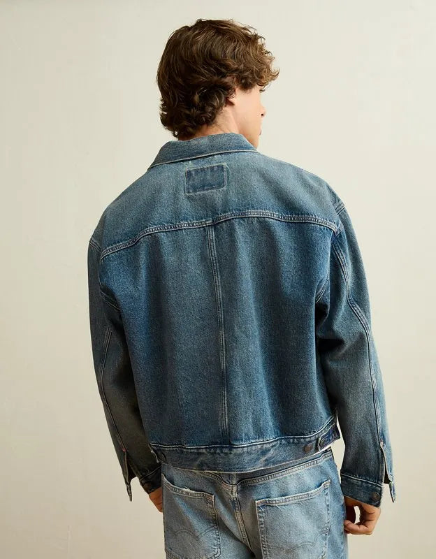 AE Relaxed Fit Denim Utility Jacket